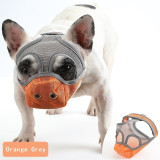 Short Snout Dog Muzzles Anti Biting Adjustable Prevent Chewing Barking Dogs Mask French Bulldog Pug Breathable Mesh Pet Mask
