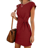 Tie-in Waist Pregnant Women's Dress
