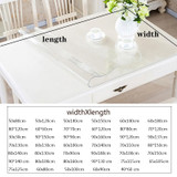 Soft Glass Tablecloth Transparency table cloth Waterproof Oilproof cover for rectangular table 1.0mm