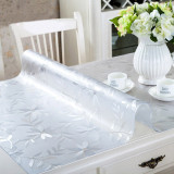 Soft Glass Tablecloth Transparency table cloth Waterproof Oilproof cover for rectangular table 1.0mm