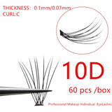 60pcs Professional Makeup Cluster EyeLash