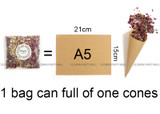 100% natural wedding confetti dried flower petals biodegradable confetti (12 bags)