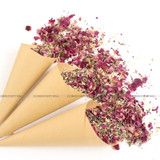 100% natural wedding confetti dried flower petals biodegradable confetti (12 bags)