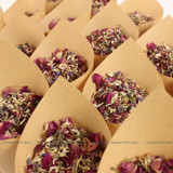 100% natural wedding confetti dried flower petals biodegradable confetti (12 bags)