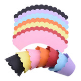 12pcs Solid Color Paper Cupcake Wrapper