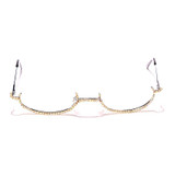 Rhinestone Eyewear Half Frames