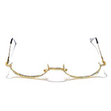 Rhinestone Eyewear Half Frames
