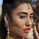 Rhinestone Triangle Eyewear Frames