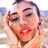 Rhinestone Triangle Eyewear Frames