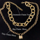 Link Choker + Lock It Up Necklace