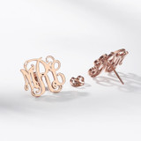 MUSE MONOGRAM INITIAL STUD EARRINGS