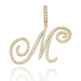 MUSE CZ INITIAL NECKLACE