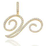 MUSE CZ INITIAL NECKLACE