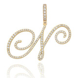 MUSE CZ INITIAL NECKLACE