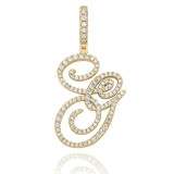MUSE CZ INITIAL NECKLACE