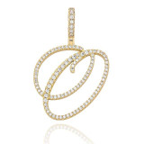 MUSE CZ INITIAL NECKLACE