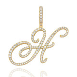 MUSE CZ INITIAL NECKLACE