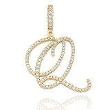 MUSE CZ INITIAL NECKLACE
