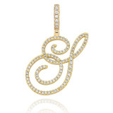 MUSE CZ INITIAL NECKLACE