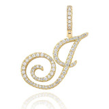 MUSE CZ INITIAL NECKLACE