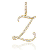 MUSE CZ INITIAL NECKLACE