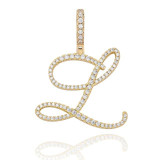 MUSE CZ INITIAL NECKLACE