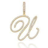 MUSE CZ INITIAL NECKLACE