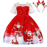 Girls Dress Elegant New Year Princess Children Party Dress Wedding Gown Kids Dresses for Girls Birthday Party Dress Vestido Wear