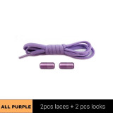 1Pair Metal Lock Shoelaces Round Elastic Shoe Laces Special No Tie Shoelace for Men Women Lacing Rubber Zapatillas 23 Colors