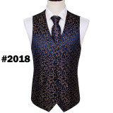 Mens Silk Vest Classic Party Wedding Red Paisley Solid Floral Jacquard Waistcoat Vest Pocket Square Tie Slim Suit Set Barry.Wang Mens Silk Vest Classic Party Wedding Red Paisley Solid Floral Jacquard Waistcoat Vest Pocket Square Tie Slim Suit Set Barry.Wang