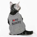 Love Cat Clothes Cotton Pet Shirt Clothing For Cats