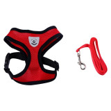 Breathable Mesh Small Dogs Pet Harness and Leash Set Puppy