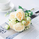 White Roses Artificial Flowers Silk Peonies White Roses Artificial Flowers Silk Peonies