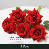 5Pcs Rose Artificial Flowers 5Pcs Rose Artificial Flowers