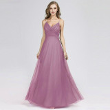 Dust Pink Pleated Sequin Maxi Dress