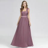Dust Pink Pleated Sequin Maxi Dress