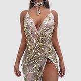 Sexy Sequin Tassel Beach Party Maxi Dress