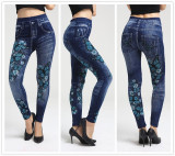 Faux Denim Jeans Leggings Faux Denim Jeans Leggings