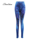 Faux Denim Jeans Leggings Faux Denim Jeans Leggings