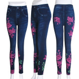 Faux Denim Jeans Leggings Faux Denim Jeans Leggings