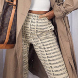 2020 Summer Women Pants Series Autumn Streetwear High Waist Joggers Letter Printed Hip Hop Dance Trousers Pants Sweatpants