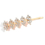 Shiny Crystal Letter Rhinestone Hairpin Shiny Crystal Letter Rhinestone Hairpin