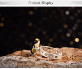 Real 925 Silver Sterling Natural Gemstone Ring