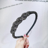 Fashion Pearl Rhinestone Jewelled Hair Bands For Women Girls Lace Hairband Headband Hair Accessories Haar Hair Clips Diademas