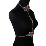 2018 Luxury Women Belly Waist Necklace Body Jewelry Crystal Rhinestone Flower Summer Lady Sexy Bikini Beach Wedding Jewelry Gift