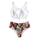 Tropical Leaf Print Bikini Set Tropical Leaf Print Bikini Set