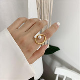 Dainty Pearl Minimalist Ring