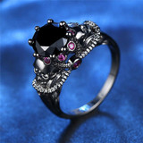 Crystal Colorful Zircon Women Ring