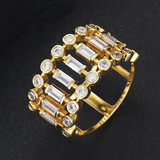 Luxury Stackable Cubic Zircon Statement Rings