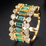 Luxury Stackable Cubic Zircon Statement Rings